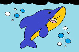 Niebieski delfin