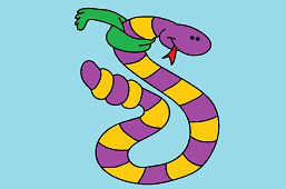 Kolorowy wąż