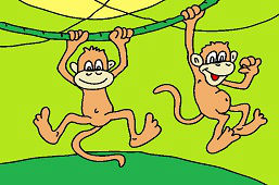 Dwie małe małpki