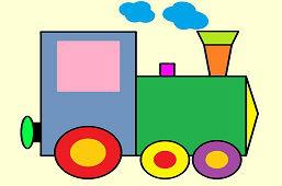 Kolorowa lokomotywa