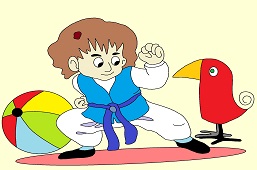 Młody karateka