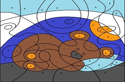 Niedźwiedź śpiący w norze